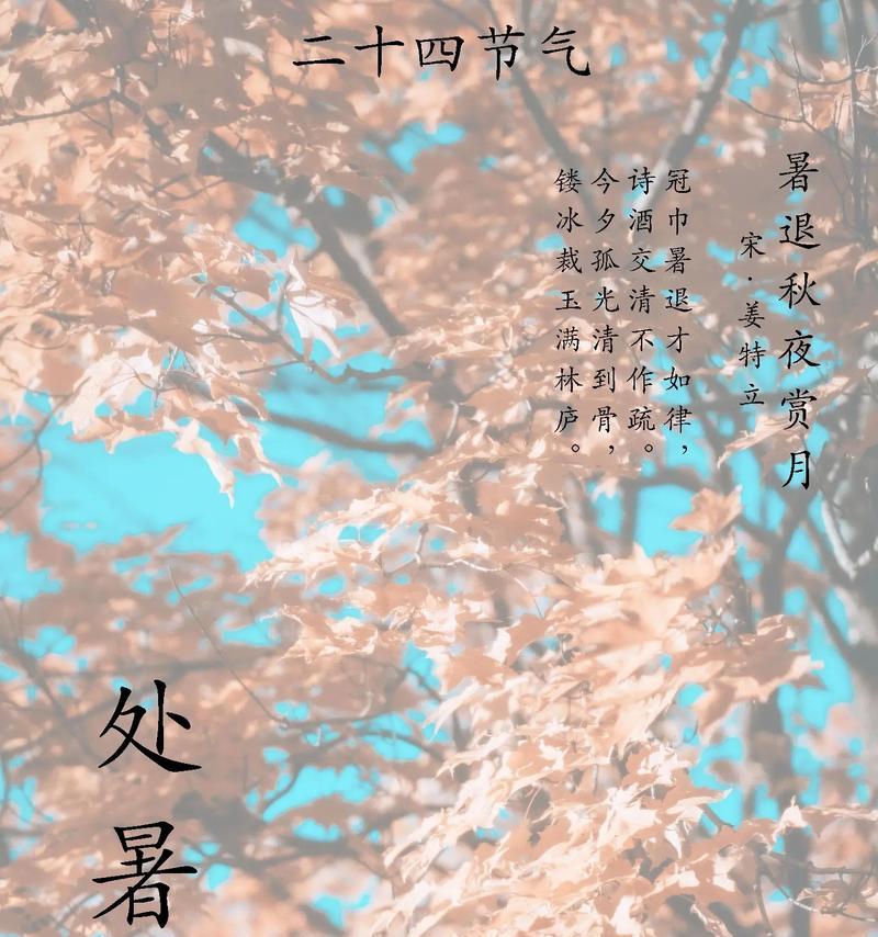 处暑心情——抖音好句（用短句唯美描绘夏日的心情）